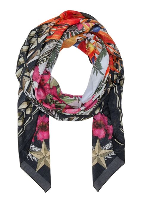 givenchy birds of paradies scarf|Givenchy Birds of Paradise Flowers Scarf in Light Blue .